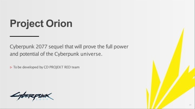 《赛博朋克2077》续作“Project Orion”将于2024年开始研发