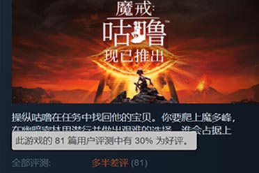 （热议）《魔戒：咕噜》Steam多半差评！首日在线不足800人